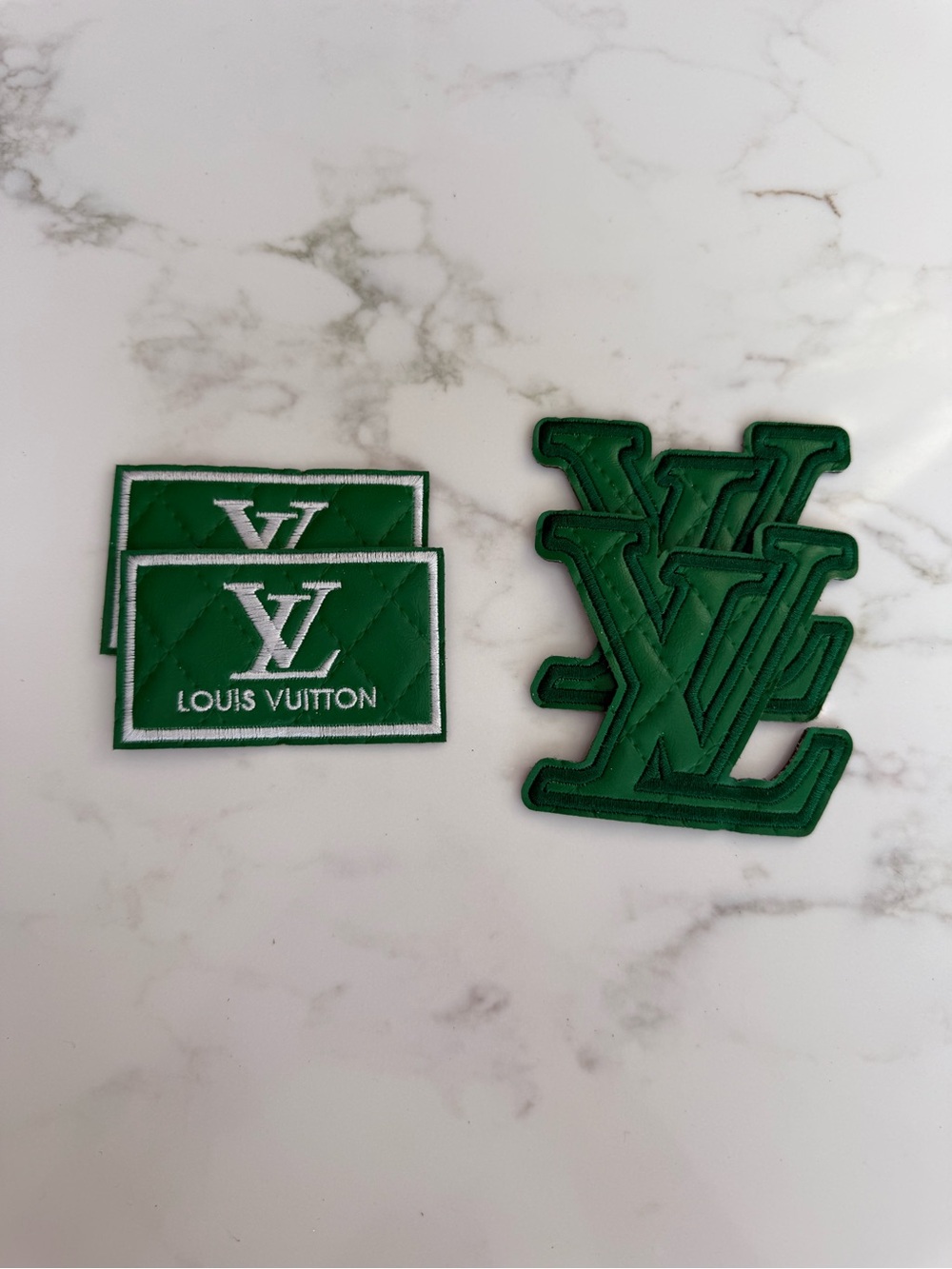 Hand Crafted Green Iron On Patches